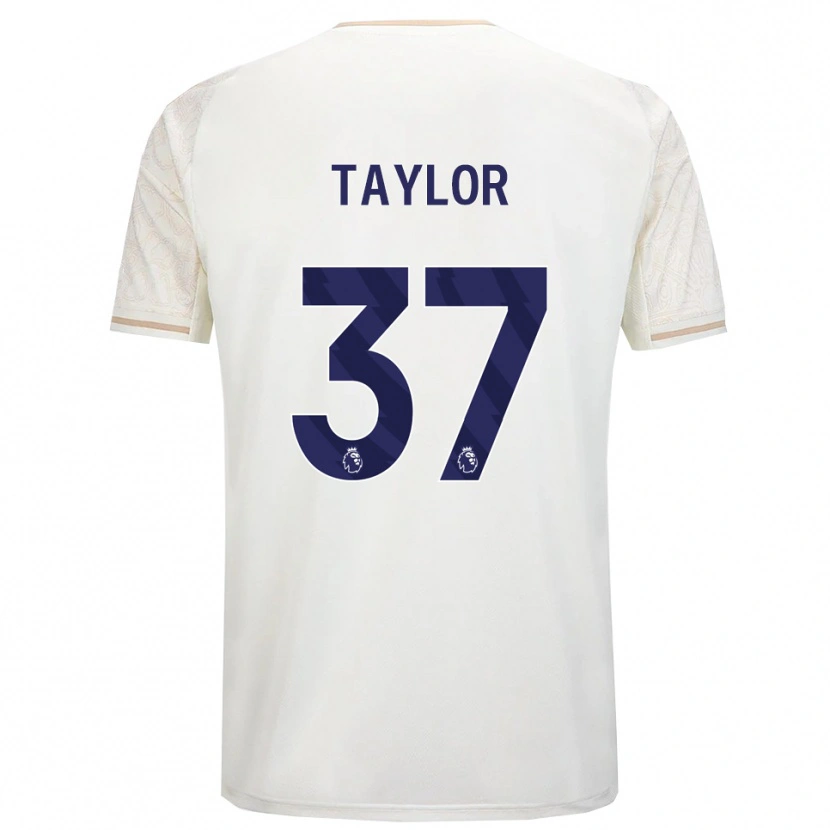 Danxen Mann Dale Taylor #37 Off White Svart Bortetrøye Drakt Trøye 2025/26 Skjorter T-Skjorte