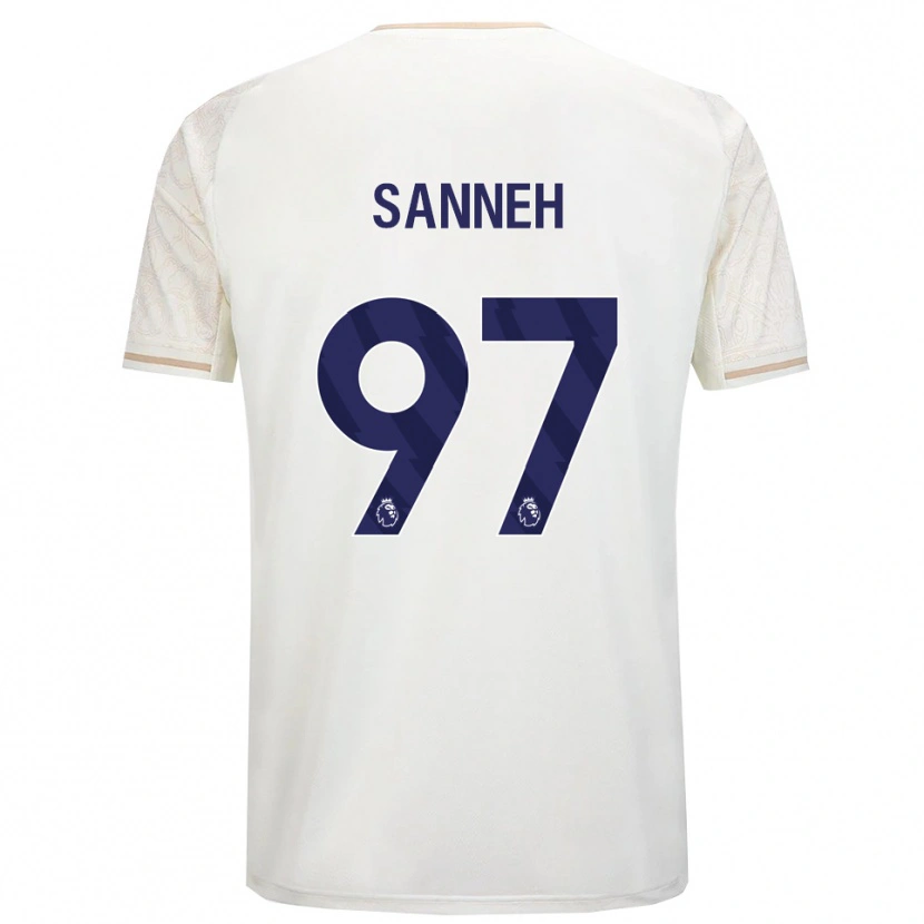Danxen Mann Buba Sanneh #97 Off White Svart Bortetrøye Drakt Trøye 2025/26 Skjorter T-Skjorte