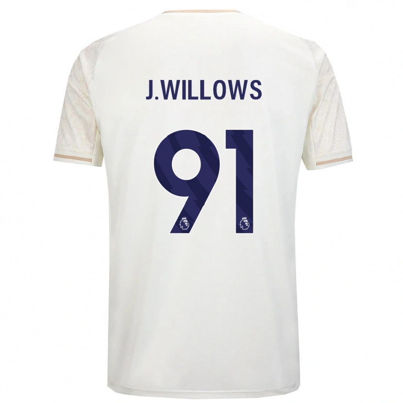 Danxen Mann Jordan Willows #91 Off White Svart Bortetrøye Drakt Trøye 2025/26 Skjorter T-Skjorte