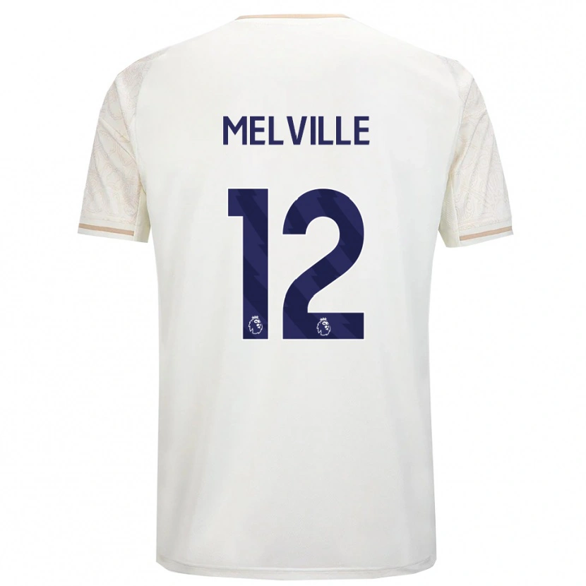 Danxen Mann Logan Melville #12 Off White Svart Bortetrøye Drakt Trøye 2025/26 Skjorter T-Skjorte
