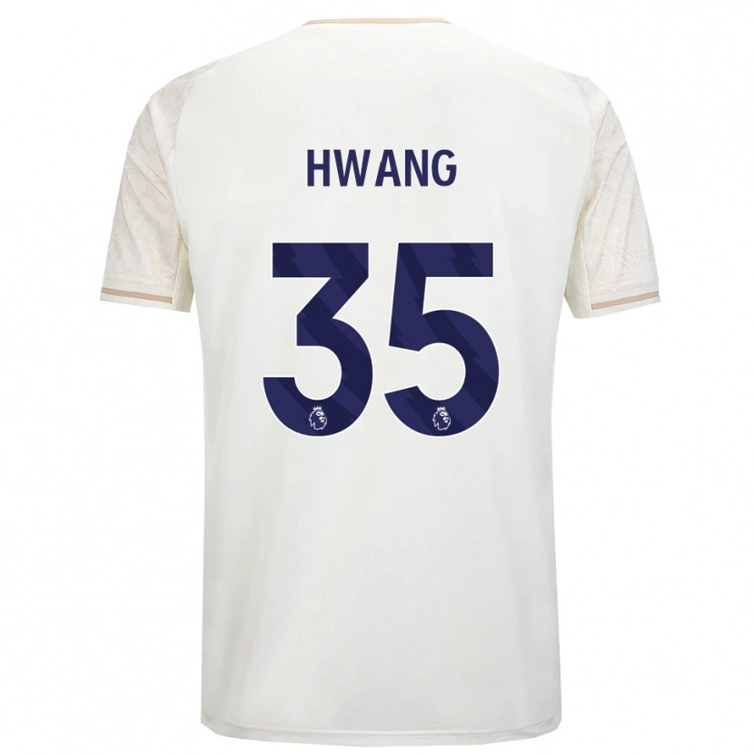 Danxen Mann Ui-Jo Hwang #35 Off White Svart Bortetrøye Drakt Trøye 2025/26 Skjorter T-Skjorte