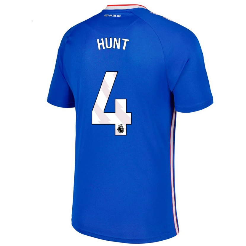 Danxen Mann Liam Hunt #4 Blå Hvit Bortetrøye Drakt Trøye 2025/26 Skjorter T-Skjorte