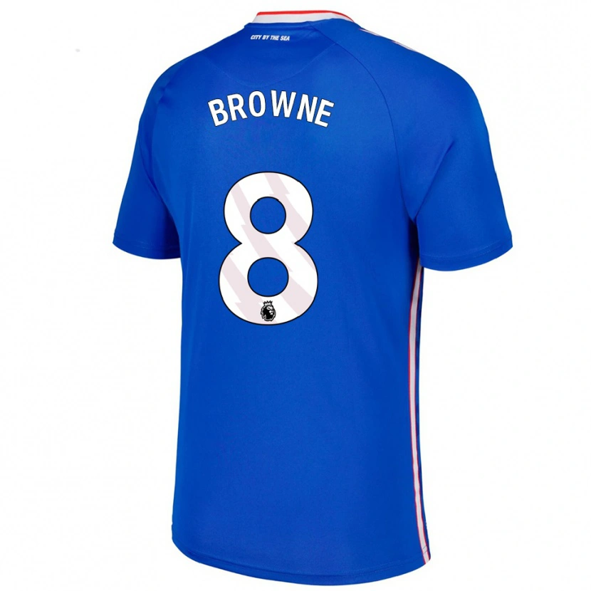 Danxen Mann Alan Browne #8 Blå Hvit Bortetrøye Drakt Trøye 2025/26 Skjorter T-Skjorte