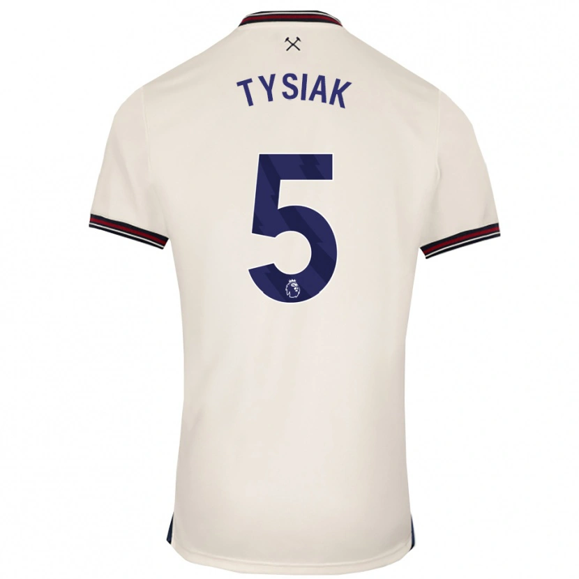 Danxen Mann Amber Tysiak #5 Off White Bortetrøye Drakt Trøye 2025/26 Skjorter T-Skjorte