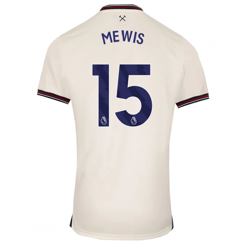 Danxen Mann Kristie Mewis #15 Off White Bortetrøye Drakt Trøye 2025/26 Skjorter T-Skjorte