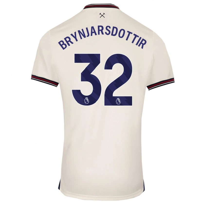 Danxen Mann Dagny Brynjarsdottir #32 Off White Bortetrøye Drakt Trøye 2025/26 Skjorter T-Skjorte