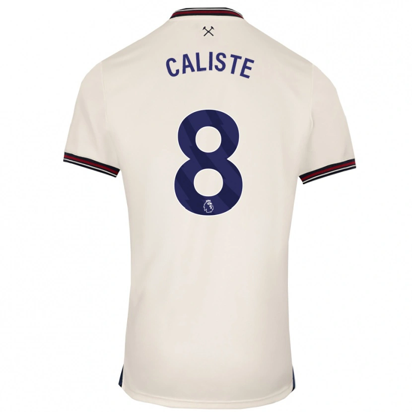 Danxen Mann Gabriel Caliste #8 Off White Bortetrøye Drakt Trøye 2025/26 Skjorter T-Skjorte