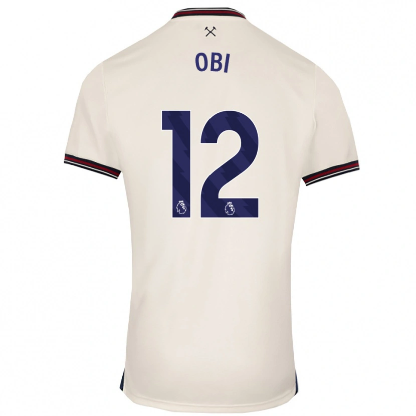 Danxen Mann Chuk Obi #12 Off White Bortetrøye Drakt Trøye 2025/26 Skjorter T-Skjorte