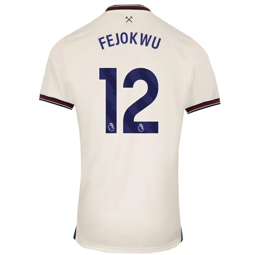 Danxen Mann Emmanuel Fejokwu #12 Off White Bortetrøye Drakt Trøye 2025/26 Skjorter T-Skjorte
