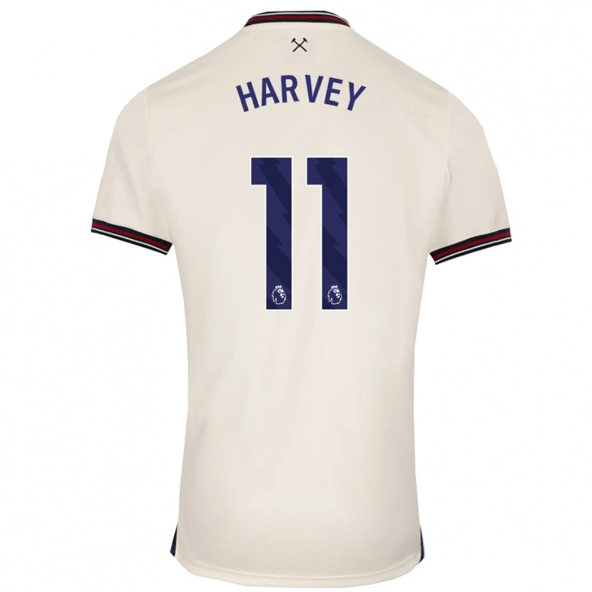 Danxen Mann Ros Harvey #11 Off White Bortetrøye Drakt Trøye 2025/26 Skjorter T-Skjorte