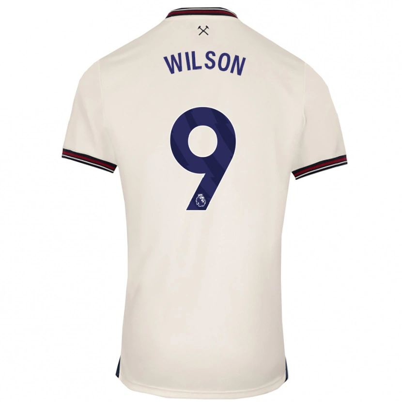 Danxen Mann Callum Wilson #9 Off White Bortetrøye Drakt Trøye 2025/26 Skjorter T-Skjorte