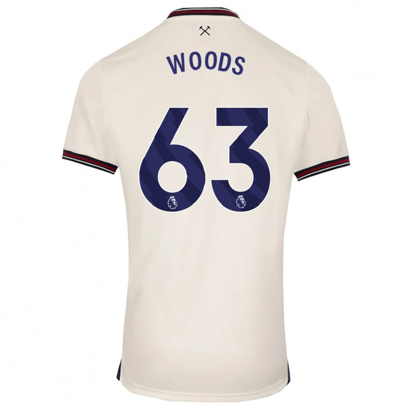 Danxen Mann Archie Woods #63 Off White Bortetrøye Drakt Trøye 2025/26 Skjorter T-Skjorte