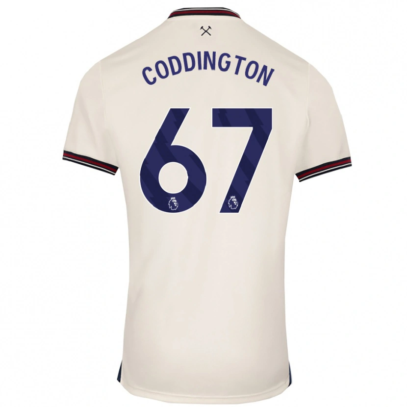 Danxen Mann Remy Coddington #67 Off White Bortetrøye Drakt Trøye 2025/26 Skjorter T-Skjorte