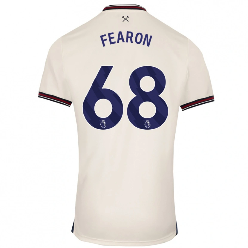 Danxen Mann Preston Fearon #68 Off White Bortetrøye Drakt Trøye 2025/26 Skjorter T-Skjorte