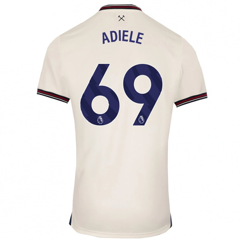 Danxen Mann Emeka Adiele #69 Off White Bortetrøye Drakt Trøye 2025/26 Skjorter T-Skjorte