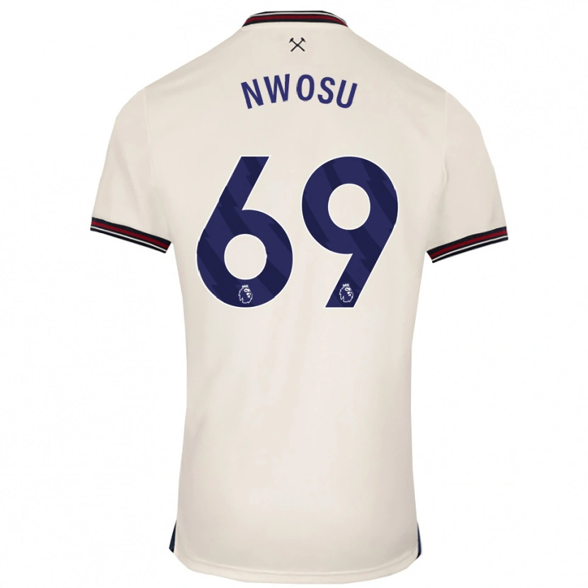 Danxen Mann Chinaza Nwosu #69 Off White Bortetrøye Drakt Trøye 2025/26 Skjorter T-Skjorte