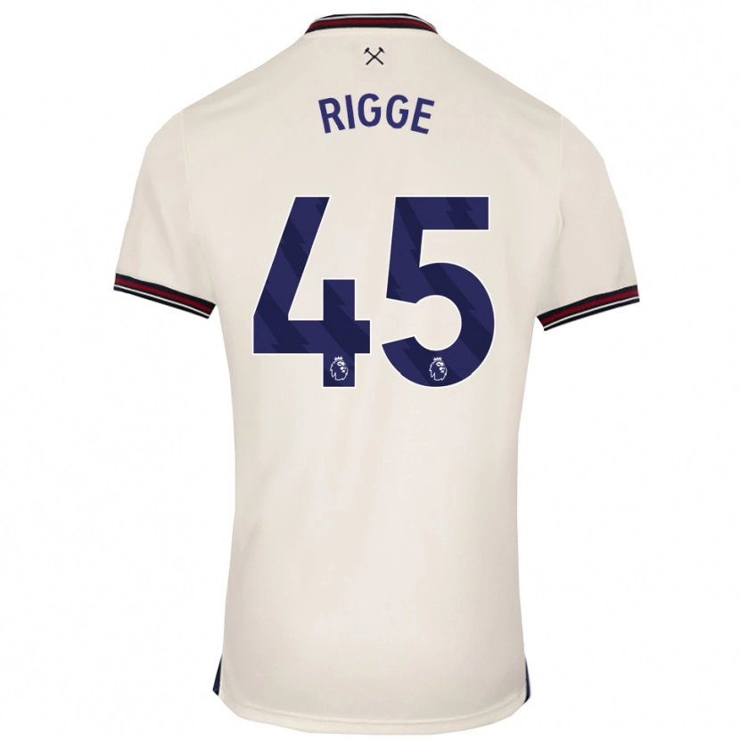 Danxen Mann Daniel Rigge #45 Off White Bortetrøye Drakt Trøye 2025/26 Skjorter T-Skjorte