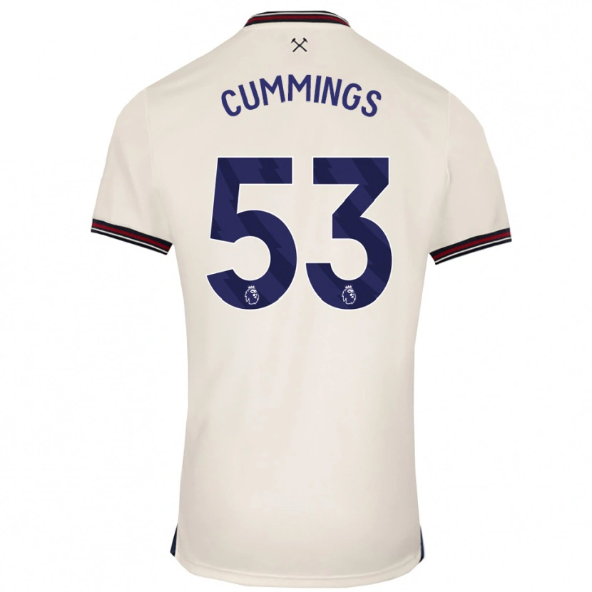 Danxen Mann Daniel Cummings #53 Off White Bortetrøye Drakt Trøye 2025/26 Skjorter T-Skjorte