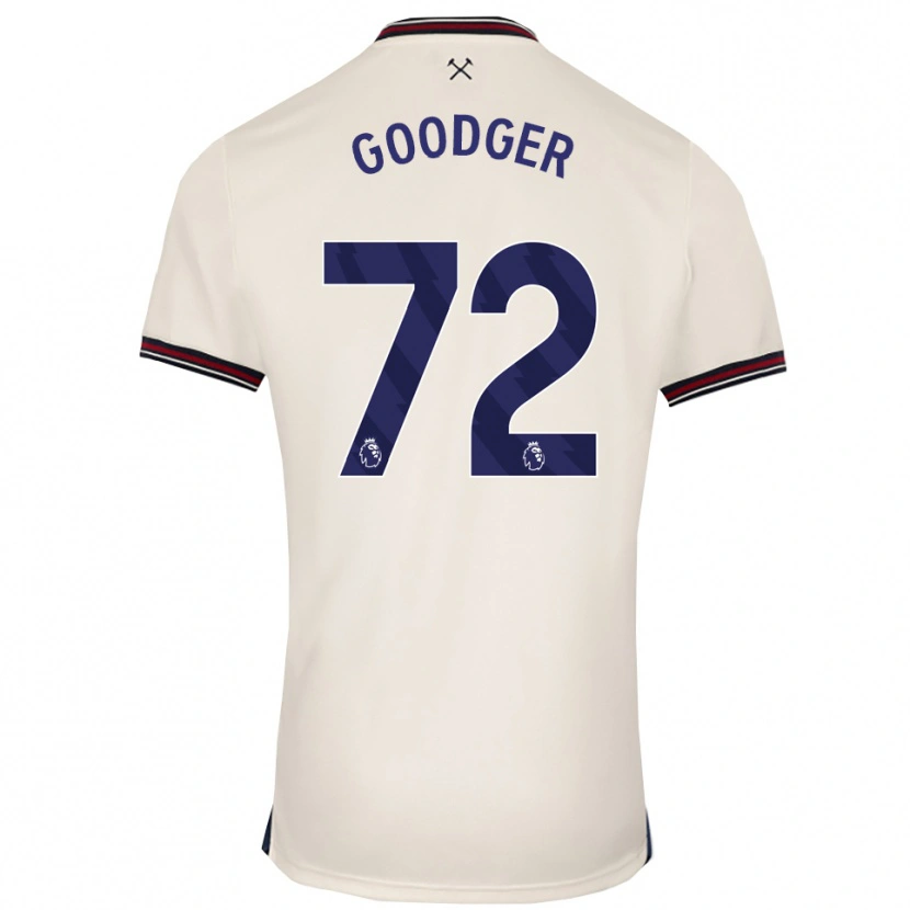 Danxen Mann Tommy Goodger #72 Off White Bortetrøye Drakt Trøye 2025/26 Skjorter T-Skjorte