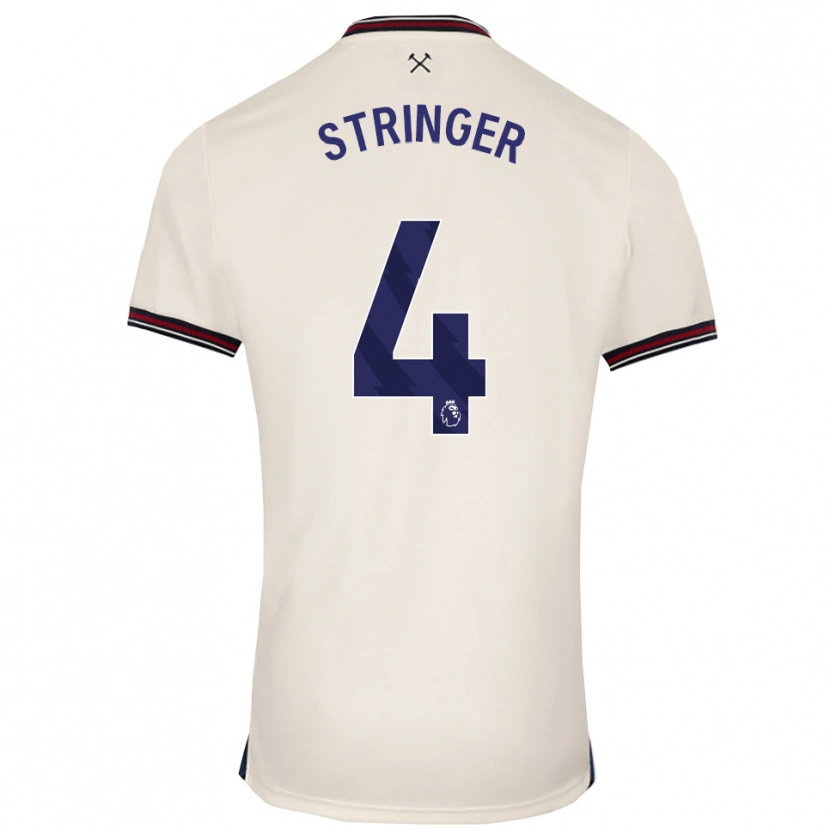 Danxen Mann Abbey Leigh Stringer #4 Off White Bortetrøye Drakt Trøye 2025/26 Skjorter T-Skjorte