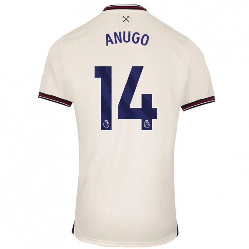 Danxen Mann David Anugo #14 Off White Bortetrøye Drakt Trøye 2025/26 Skjorter T-Skjorte