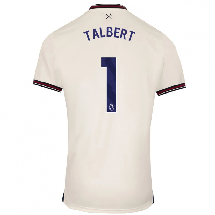 Danxen Mann Katelin Talbert #1 Off White Bortetrøye Drakt Trøye 2025/26 Skjorter T-Skjorte