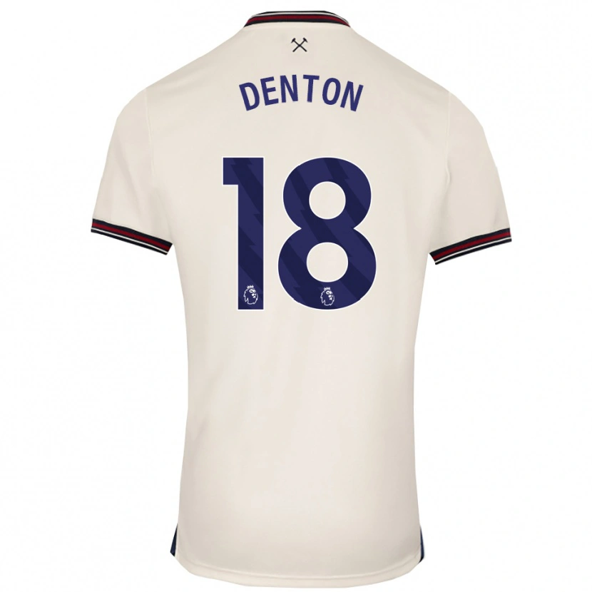 Danxen Mann Anouk Denton #18 Off White Bortetrøye Drakt Trøye 2025/26 Skjorter T-Skjorte