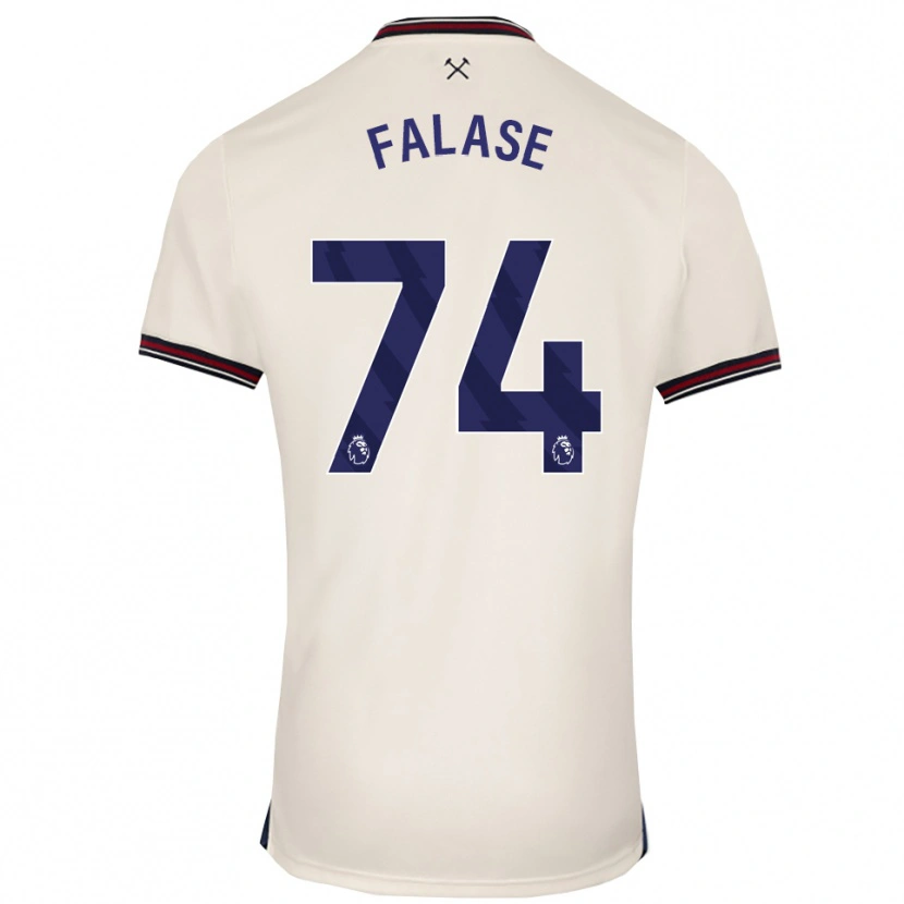 Danxen Mann Asher Falase #74 Off White Bortetrøye Drakt Trøye 2025/26 Skjorter T-Skjorte