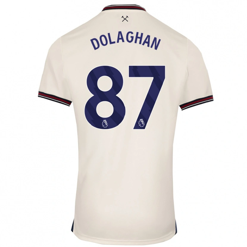 Danxen Mann Brad Dolaghan #87 Off White Bortetrøye Drakt Trøye 2025/26 Skjorter T-Skjorte