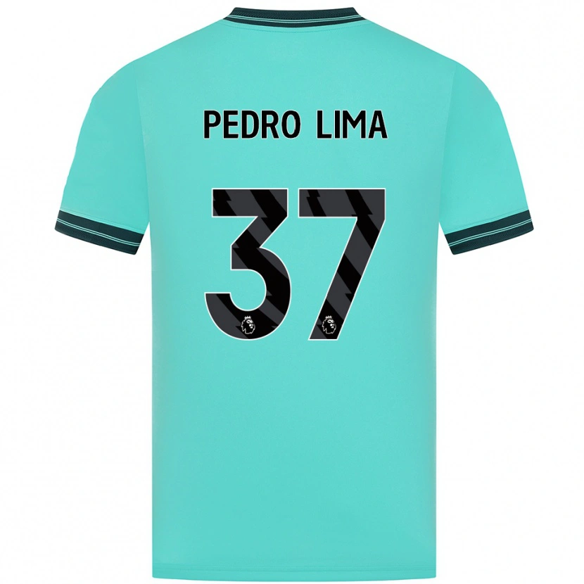 Danxen Mann Pedro Lima #37 Himmelsblå Grønn Bortetrøye Drakt Trøye 2025/26 Skjorter T-Skjorte
