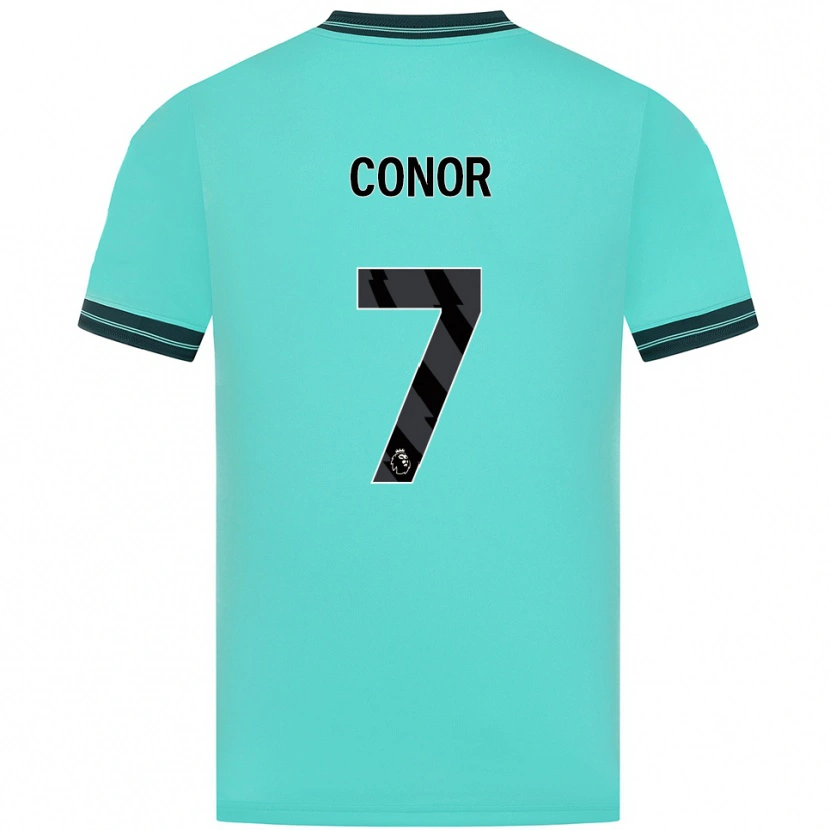 Danxen Mann Conor Mcleod #7 Himmelsblå Grønn Bortetrøye Drakt Trøye 2025/26 Skjorter T-Skjorte