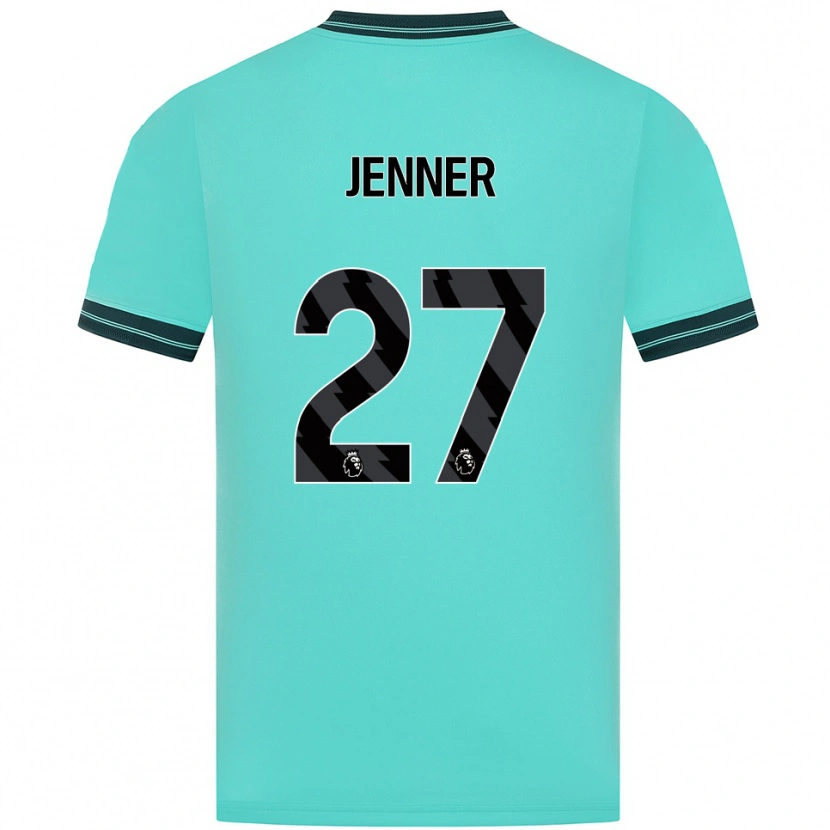Danxen Mann Abbi Jenner #27 Himmelsblå Grønn Bortetrøye Drakt Trøye 2025/26 Skjorter T-Skjorte