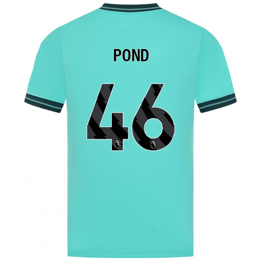 Danxen Mann Alfie Pond #46 Himmelsblå Grønn Bortetrøye Drakt Trøye 2025/26 Skjorter T-Skjorte
