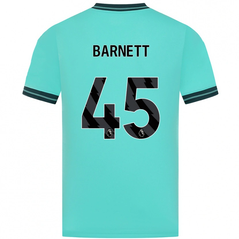 Danxen Mann Ty Barnett #45 Himmelsblå Grønn Bortetrøye Drakt Trøye 2025/26 Skjorter T-Skjorte