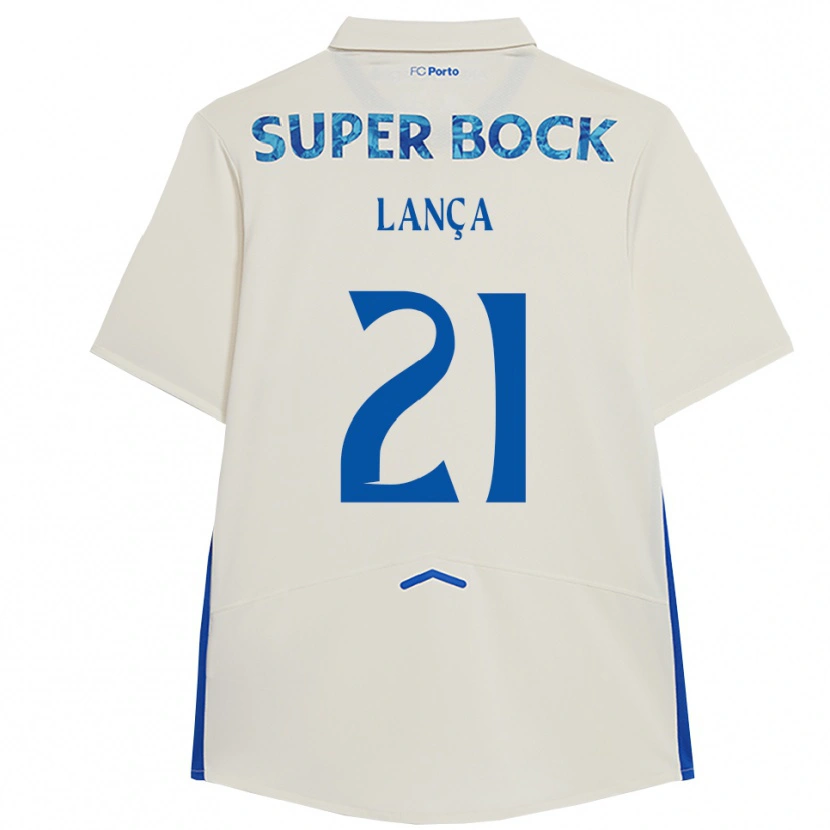 Danxen Mann Gabriel Lança #21 Hvit Blå Tredje Sett Drakt Trøye 2025/26 Skjorter T-Skjorte