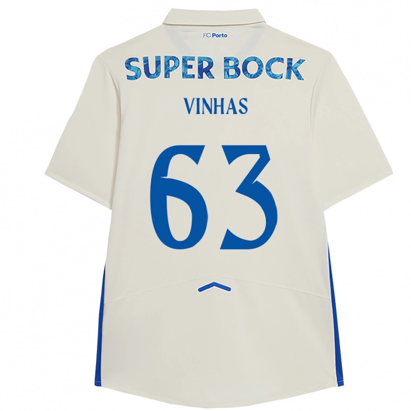 Danxen Mann David Vinhas #63 Hvit Blå Tredje Sett Drakt Trøye 2025/26 Skjorter T-Skjorte