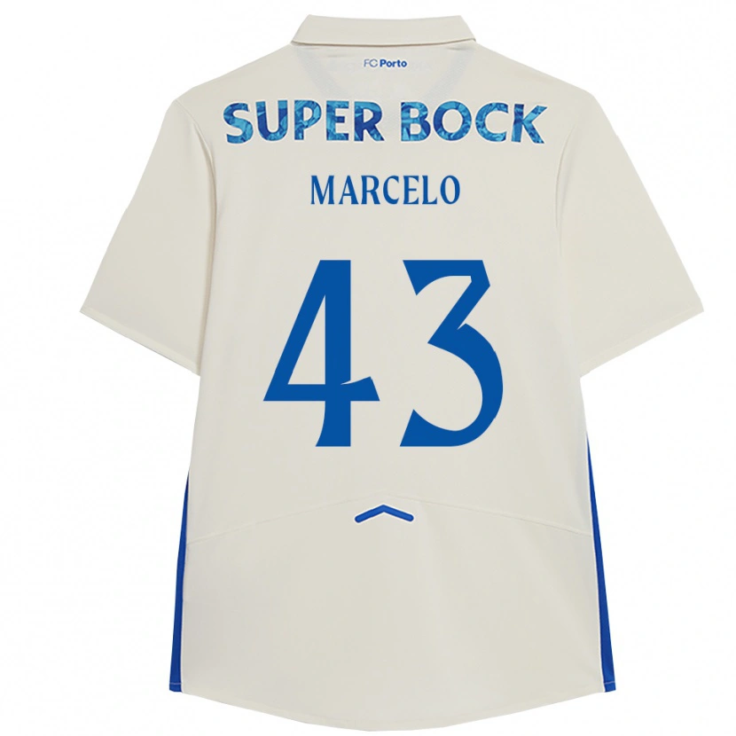 Danxen Mann Joao Marcelo #43 Hvit Blå Tredje Sett Drakt Trøye 2025/26 Skjorter T-Skjorte