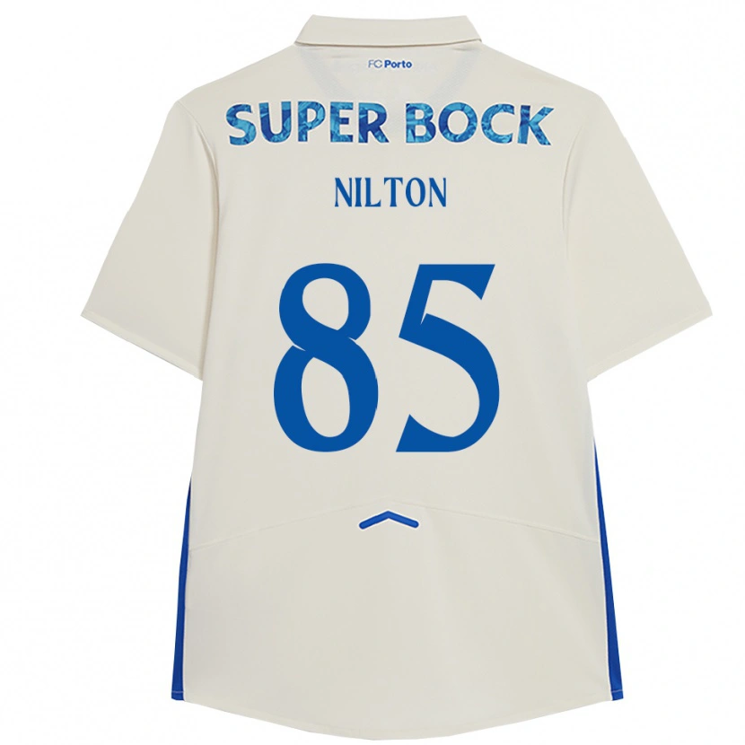 Danxen Mann Nilton #85 Hvit Blå Tredje Sett Drakt Trøye 2025/26 Skjorter T-Skjorte