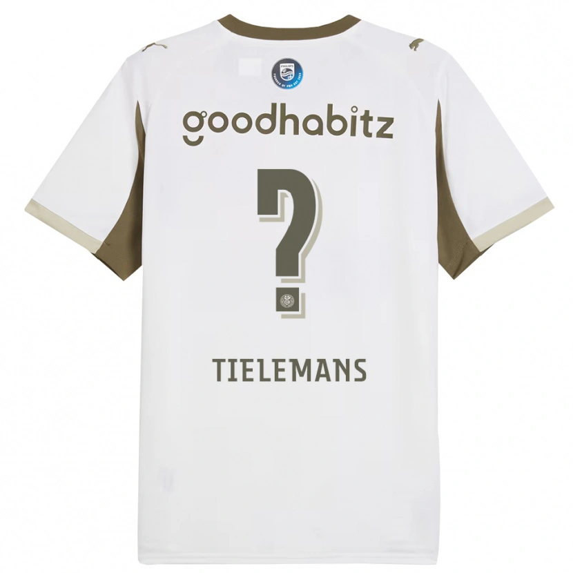 Danxen Mann Mathijs Tielemans #0 Hvit Grå Tredje Sett Drakt Trøye 2025/26 Skjorter T-Skjorte