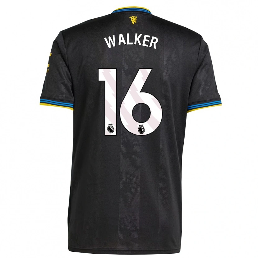 Danxen Mann Alfie Walker #16 Svart Gul Blå Tredje Sett Drakt Trøye 2025/26 Skjorter T-Skjorte