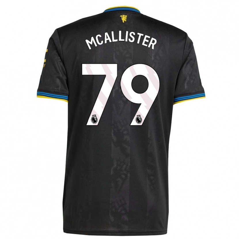 Danxen Mann Finley Mcallister #79 Svart Gul Blå Tredje Sett Drakt Trøye 2025/26 Skjorter T-Skjorte