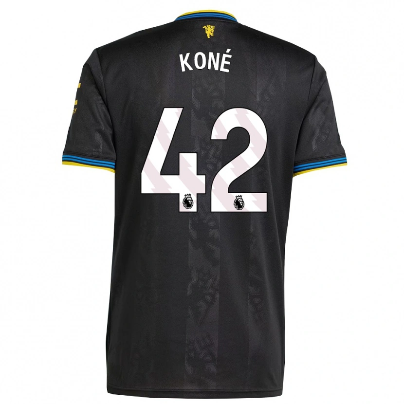 Danxen Mann Sékou Koné #42 Svart Gul Blå Tredje Sett Drakt Trøye 2025/26 Skjorter T-Skjorte