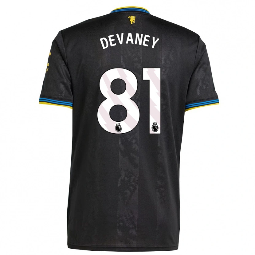 Danxen Mann Jacob Devaney #81 Svart Gul Blå Tredje Sett Drakt Trøye 2025/26 Skjorter T-Skjorte