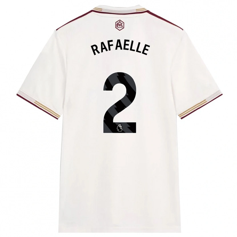 Danxen Mann Rafaelle Souza #2 Off White Burgunder Tredje Sett Drakt Trøye 2025/26 Skjorter T-Skjorte