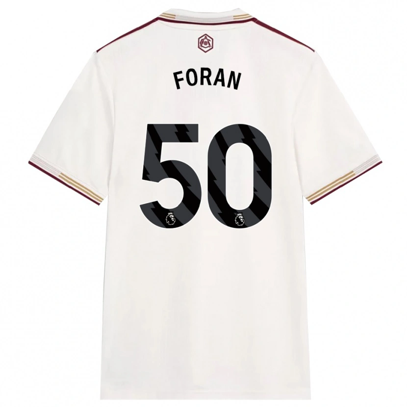 Danxen Mann Taylor Foran #50 Off White Burgunder Tredje Sett Drakt Trøye 2025/26 Skjorter T-Skjorte