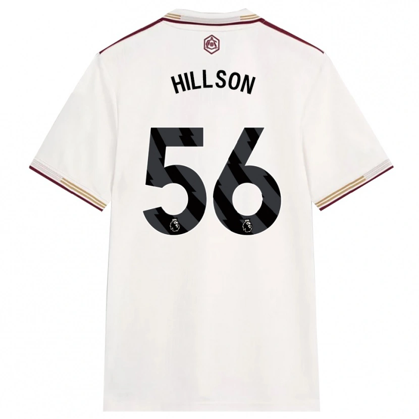 Danxen Mann James Hillson #56 Off White Burgunder Tredje Sett Drakt Trøye 2025/26 Skjorter T-Skjorte