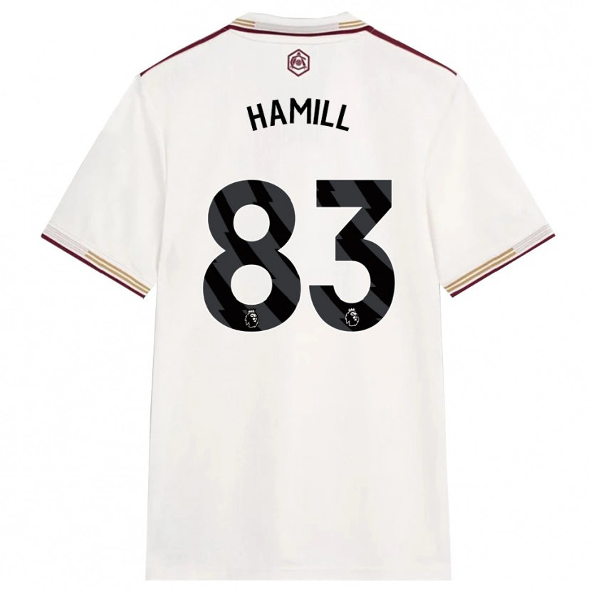 Danxen Mann Callan Hamill #83 Off White Burgunder Tredje Sett Drakt Trøye 2025/26 Skjorter T-Skjorte