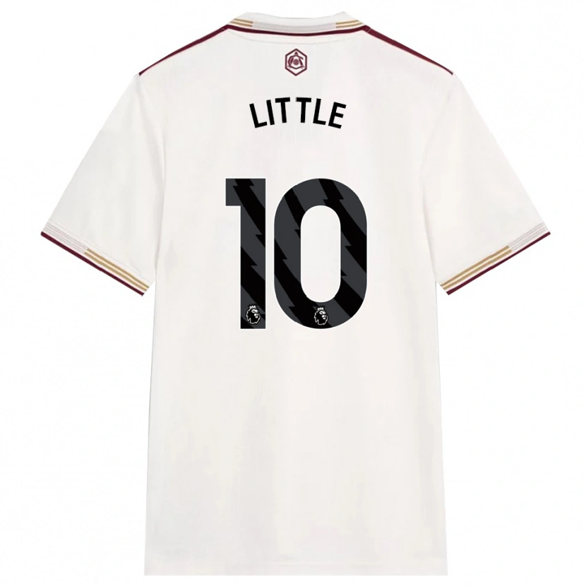 Danxen Mann Kim Little #10 Off White Burgunder Tredje Sett Drakt Trøye 2025/26 Skjorter T-Skjorte