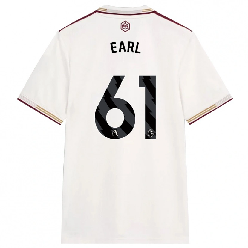 Danxen Mann Madison Earl #61 Off White Burgunder Tredje Sett Drakt Trøye 2025/26 Skjorter T-Skjorte
