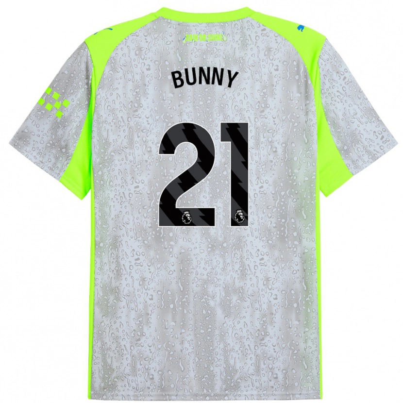 Danxen Mann Khadija Shaw #21 Grå Gul Tredje Sett Drakt Trøye 2025/26 Skjorter T-Skjorte